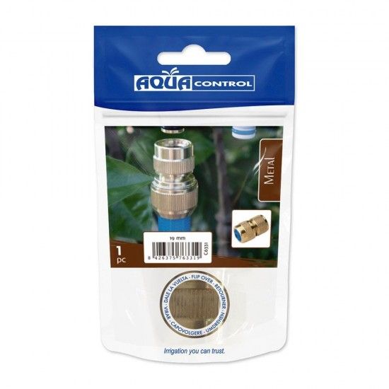 Conector rápido 19mm latão refª 74282 AQUA CONTROL Conector rápido 19mm latão refª 74282 AQUA CONTROL