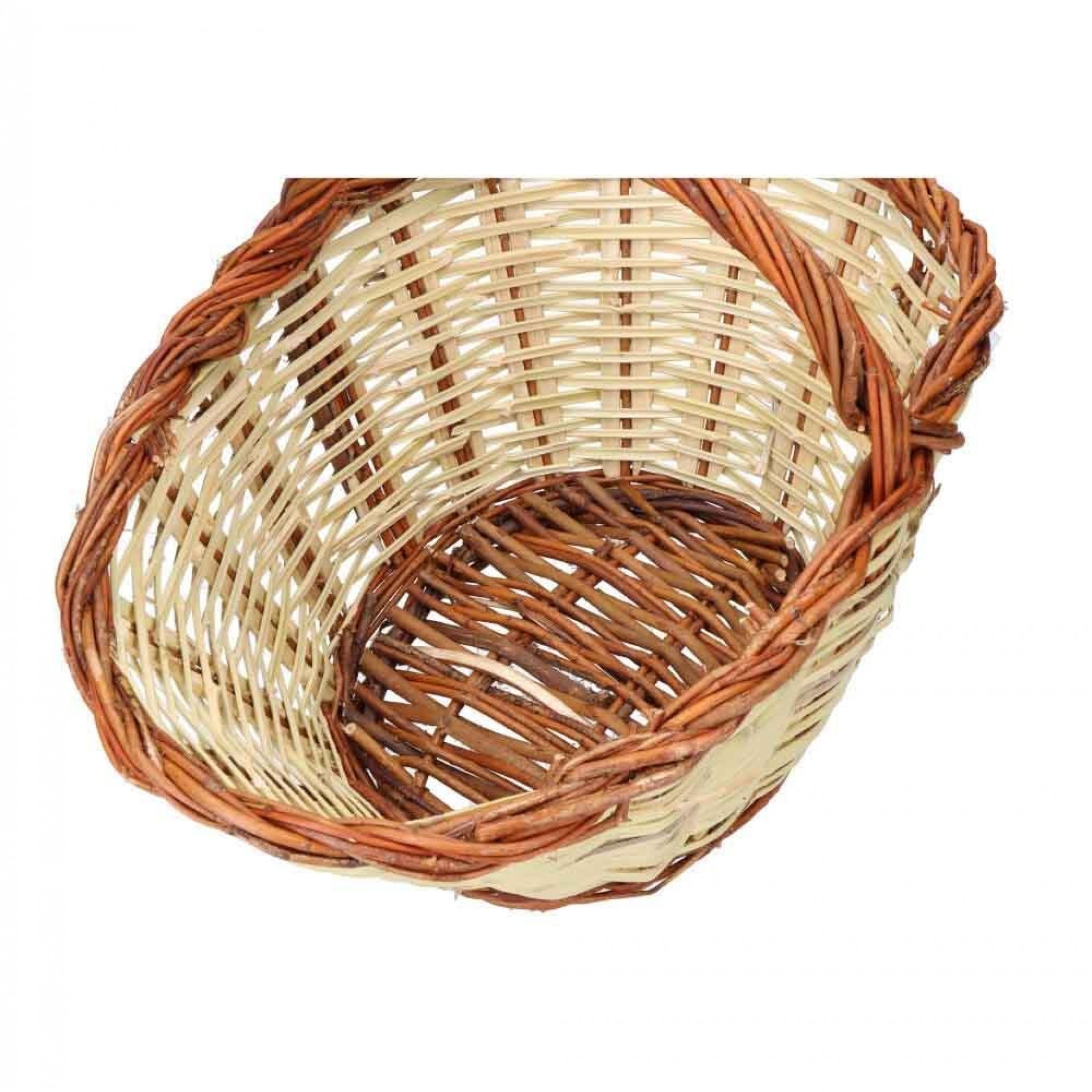 Cesto de cana 44x31x22cm altura con asa 34cm refª 74236 BASICS