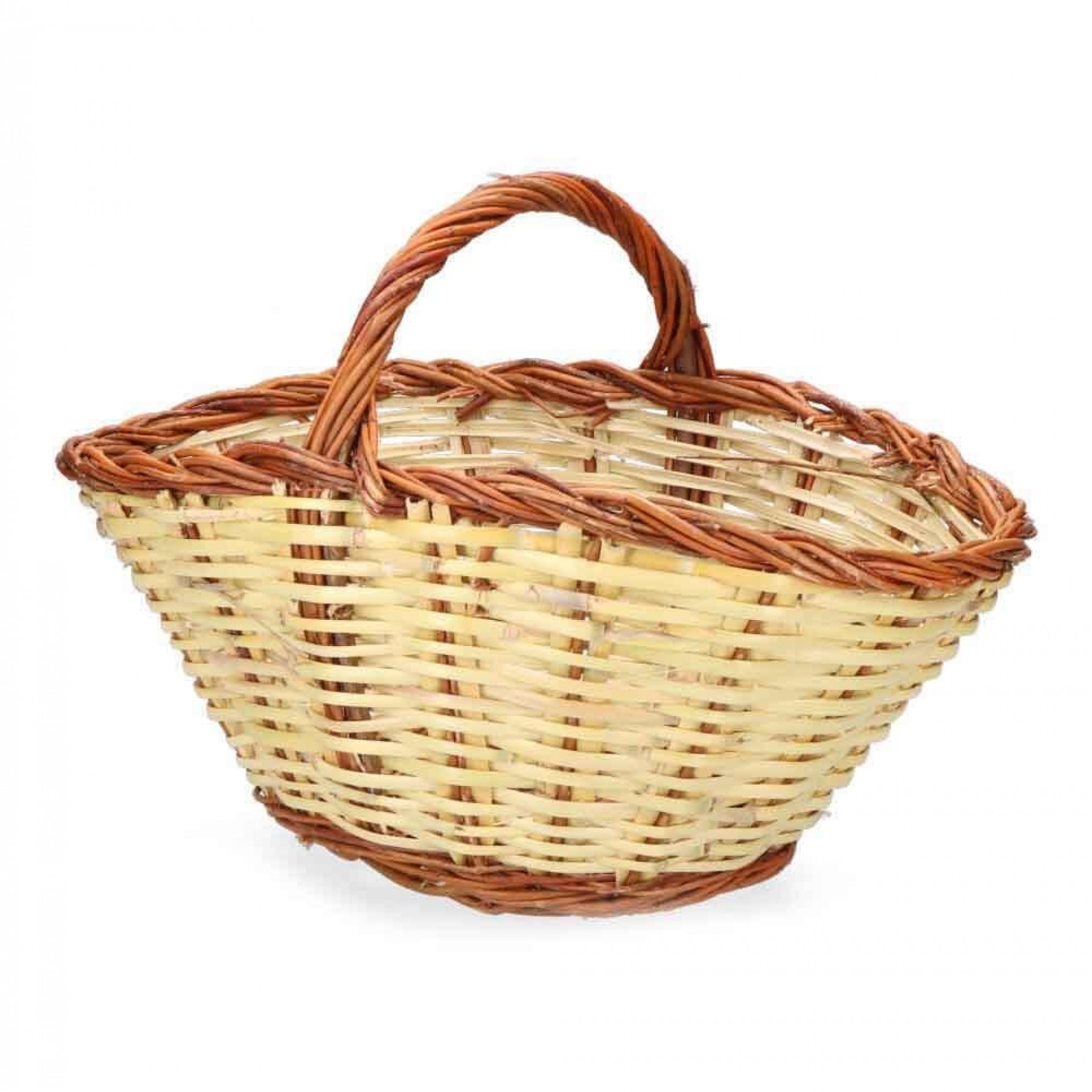 Cesto de cana 44x31x22cm altura con asa 34cm refª 74236 BASICS