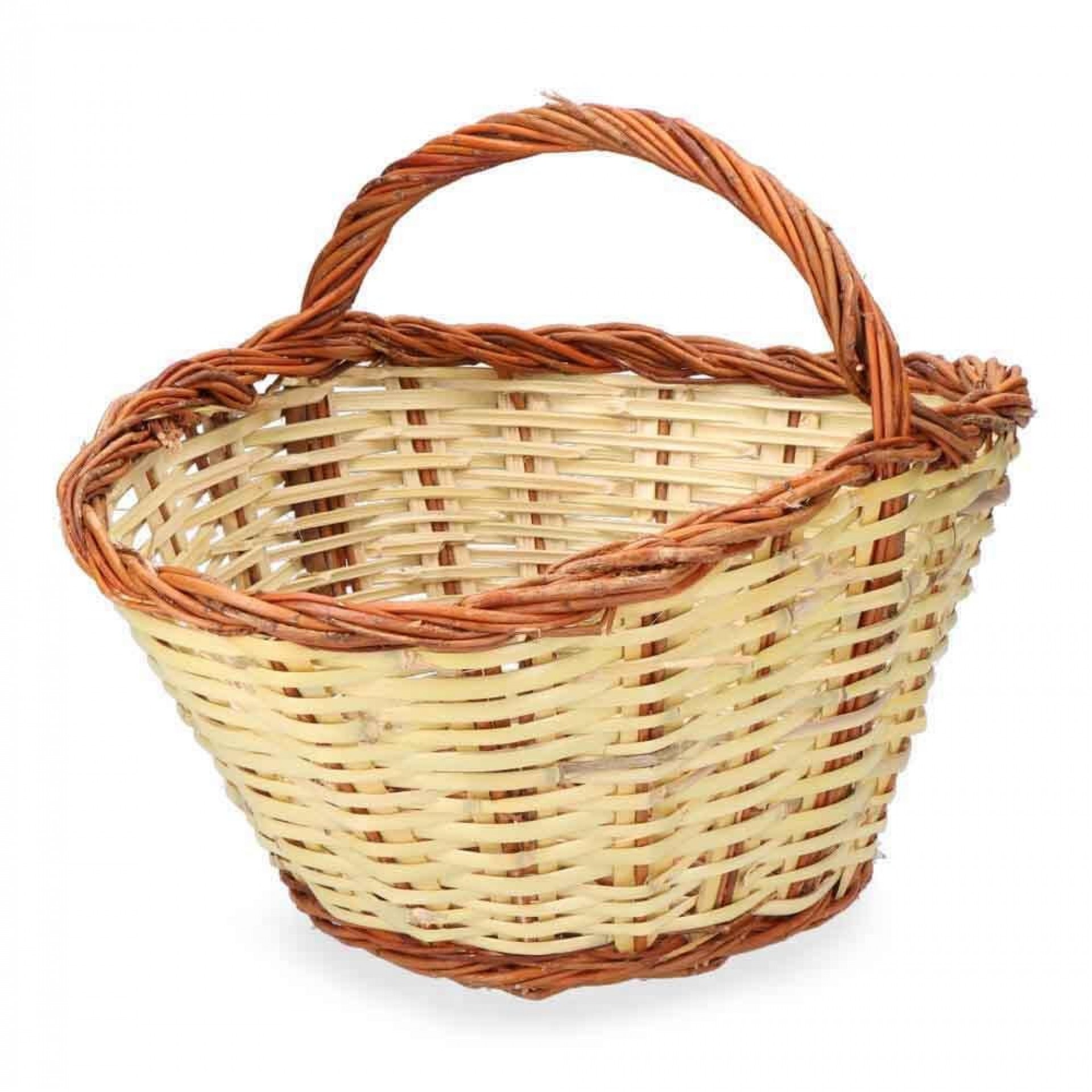 Cesto de cana 44x31x22cm altura con asa 34cm refª 74236 BASICS