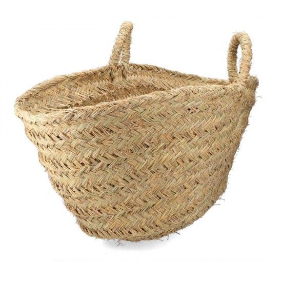 Cesto para lenha de esparto 60x35x45cm oval ref 74237 BASICS