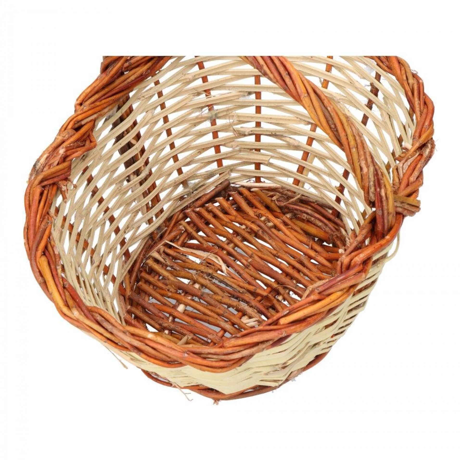 Cesto de cana 30x22x15cm altura con asa 23cm refª 74235 BASICS