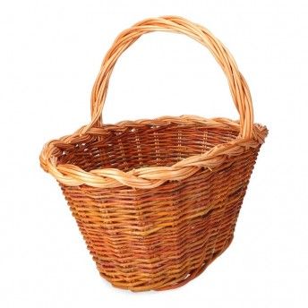 Cesto de verga 37x25x20cm altura con asa 34cm ref 74233 BASICS
