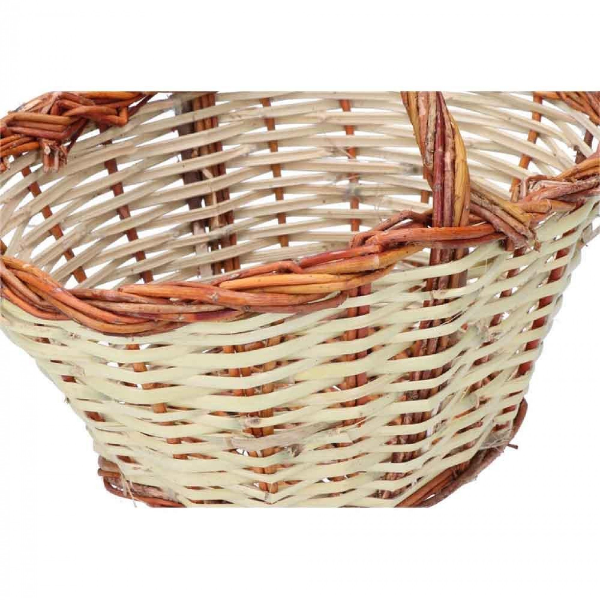 Cesto de cana 30x22x15cm altura con asa 23cm refª 74235 BASICS