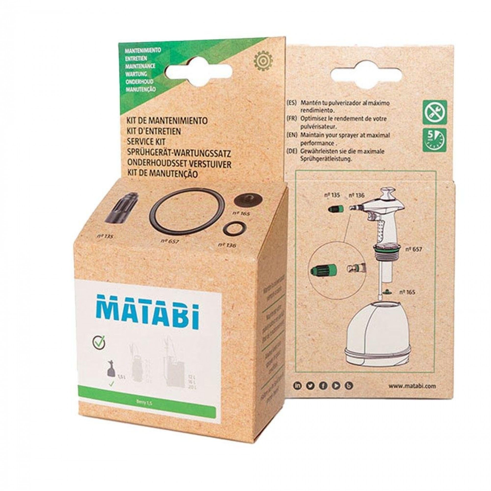 Kit de manutenção berry 1,5 83801870 refª 74217 MATABI
