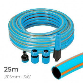 Kit de mangueira de jardim profissional interior 15mm exterior 20mm (5/8") 25m com acessrios pvc 