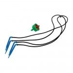 Kit stopper 8l/h (2l/h por estaca) autocompensa��o e antidrenagem com estaca 906301 ref� 74073 AQUA 