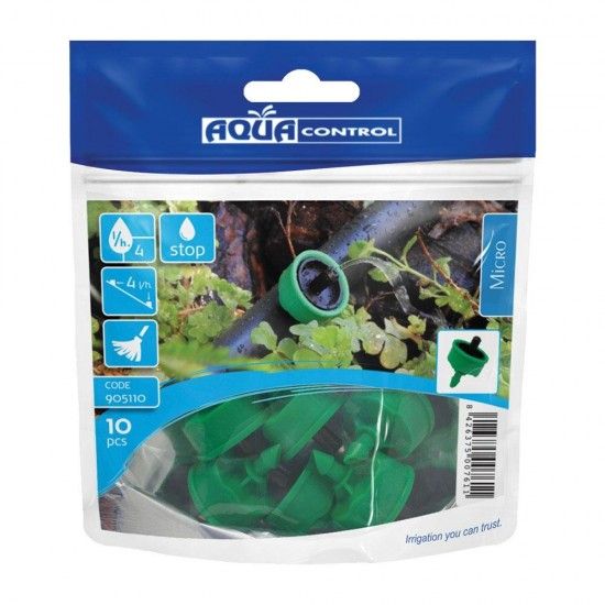10 conta gotas stopper 4l/h autocompensação e autolimpeza antidrenagem 905110 refª 74063 AQUA CONTRO 10 conta gotas stopper 4l/h autocompensação e autolimpeza antidrenagem 905110 refª 74063 AQUA CONTRO