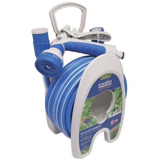 Carrinho suporte para mangueira especial terraos 10m ref 74019 AQUA CONTROL