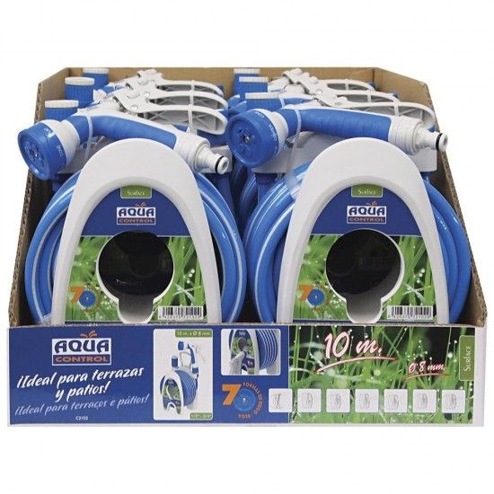 Carrinho suporte para mangueira especial terra�os 10m ref� 74019 AQUA CONTROL