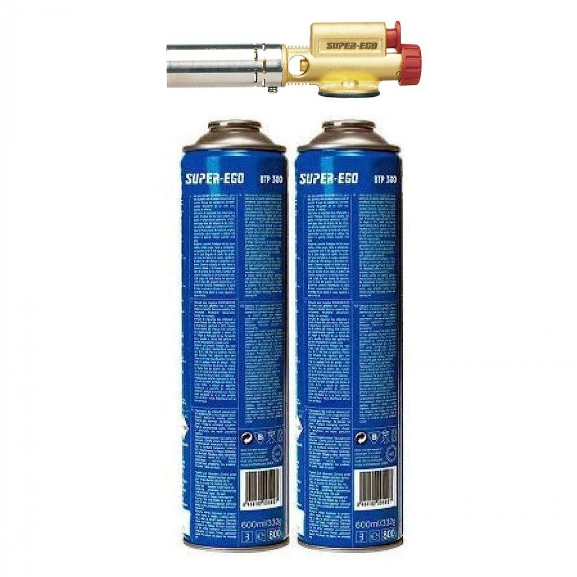 Maçarico easyfire com piezo rosca eu 7/16" + 2 garrafas btp300 1000000768 refª 73973 SUPER EGO