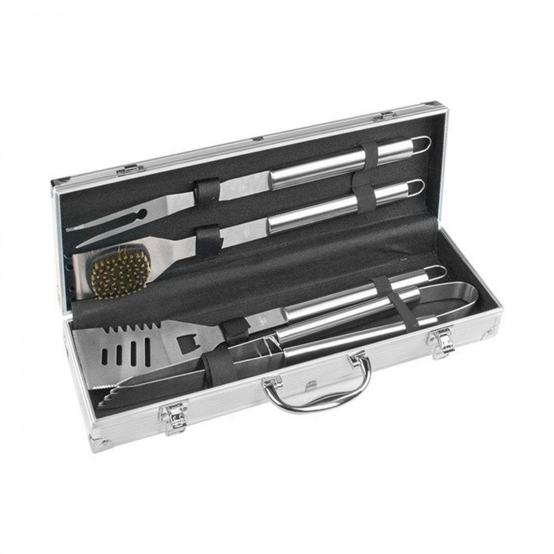 Kit de 4 utensílios para churrasqueira refª 73907 NULL