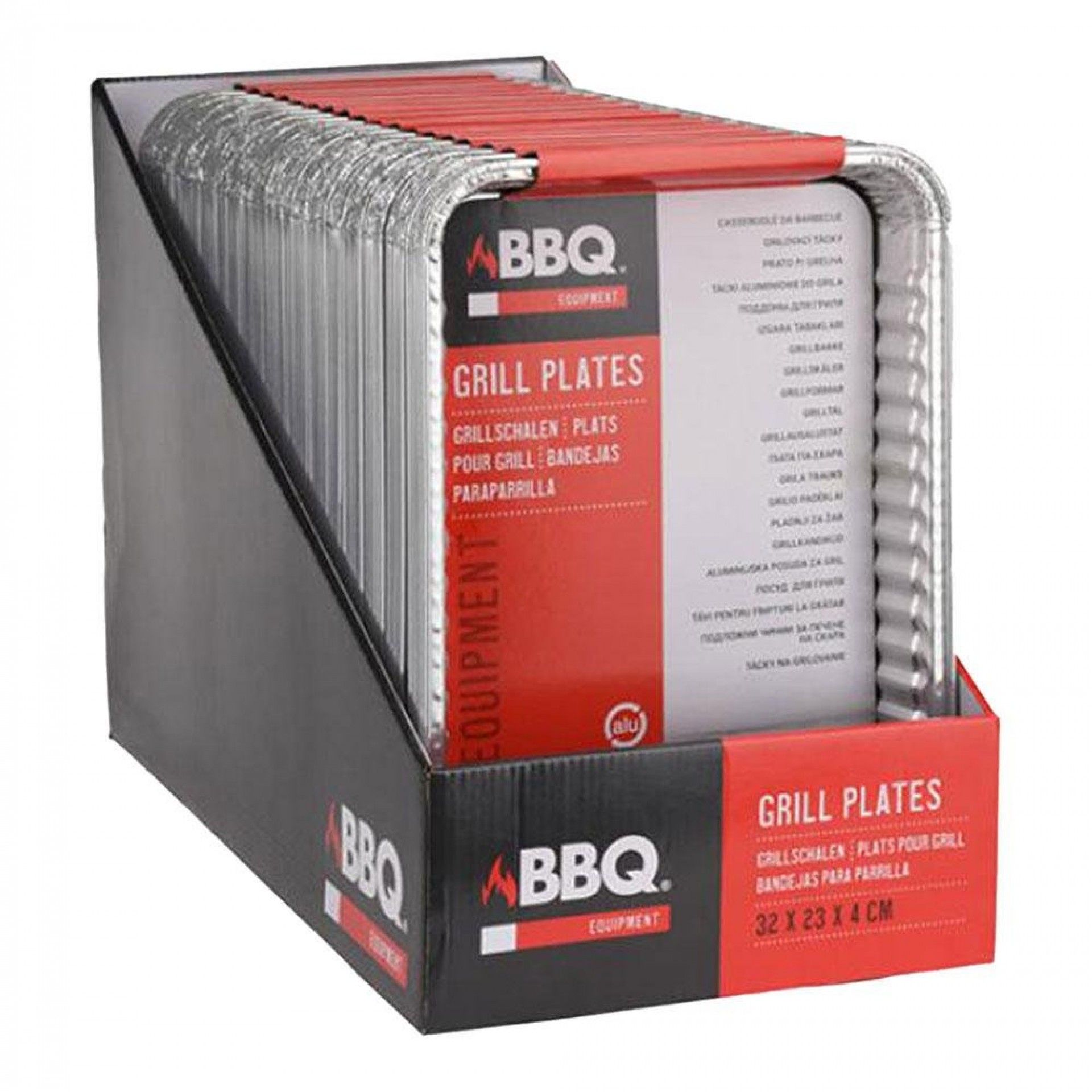 Pack de 5 bandejas descartáveis para churrasco refª 73908 NULL