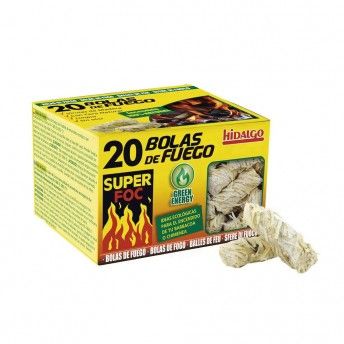Bolas de fogo, acendalhas ecolgicas 20un. ref 73887 SUPER FOC