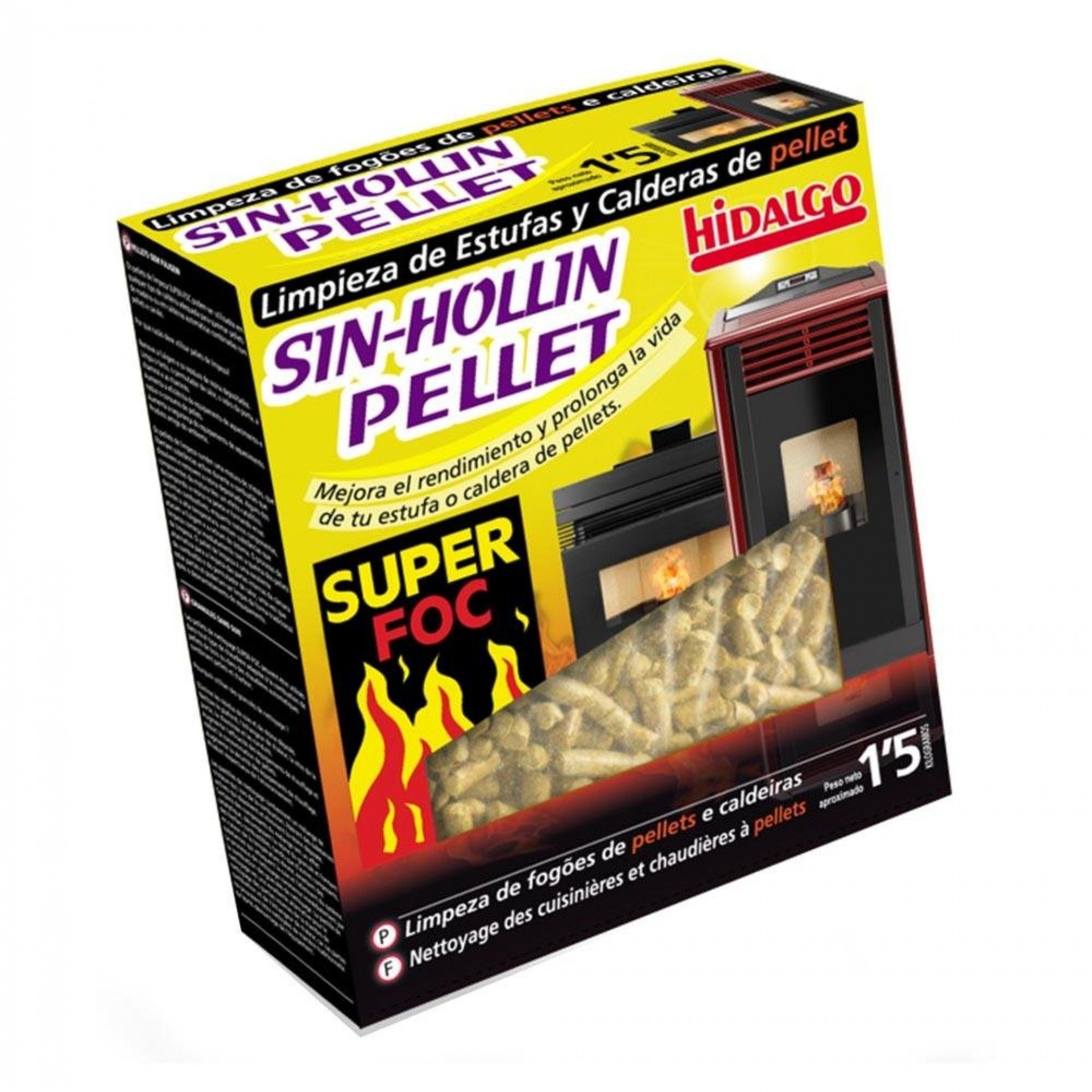 Sem-fuligem pélete 1,5kg refª 73886 SUPER FOC