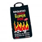 Briquetes de carvo vegetal 2,5kg 08006 ref 73880 SUPER FOC