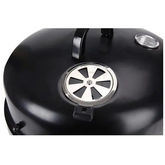 Churrasqueira tipo barril especial defumado cor preto bbq ref 73866 BBQ COLLECTION