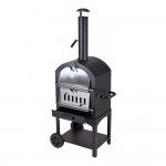 Churrasqueira de carvo com forno de pedra 44,5x65x158cm ref 73827 VAGGAN