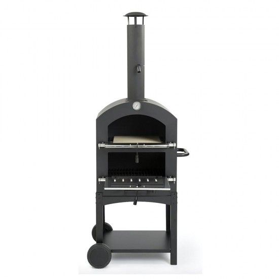 Churrasqueira de carvão com forno de pedra 44,5x65x158cm refª 73827 VAGGAN Churrasqueira de carvão com forno de pedra 44,5x65x158cm refª 73827 VAGGAN