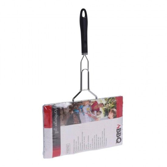 Grelha churrasco cromada com pega de polipropileno 35x22cm refª 73816 BBQ COLLECTION Grelha churrasco cromada com pega de polipropileno 35x22cm refª 73816 BBQ COLLECTION