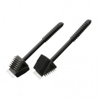 Escova/spatle para churrasqueira com punho longo 37cm ref 73808 EDM