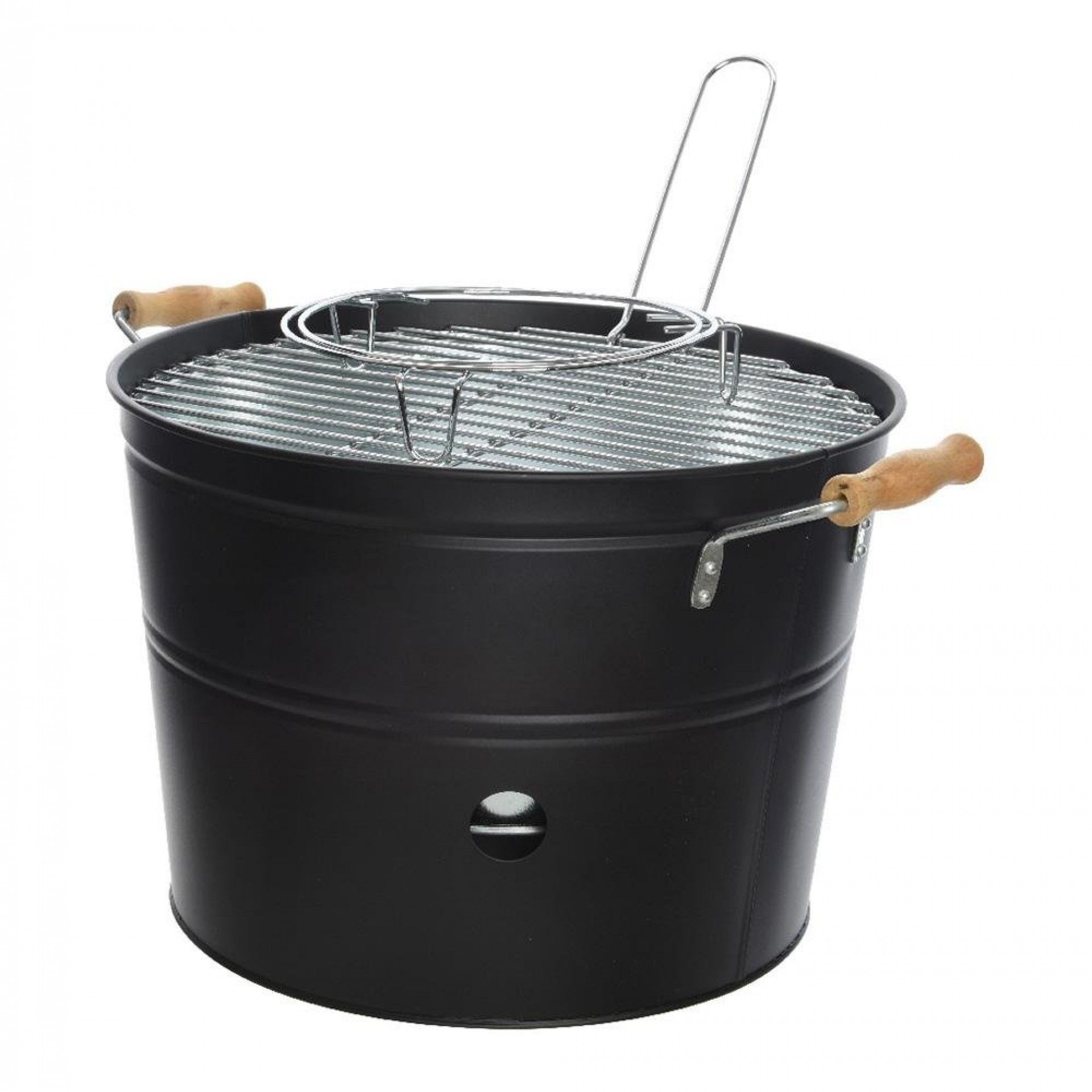 Churrasqueira tipo balde com grelha de ø32cm bbq refª 73815 NULL