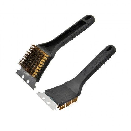 Escova/espatula para churrasquera. com punho 20cm ref 73807 EDM