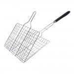 Grelha churrasco cromada com pega de polipropileno 35x22cm ref 73816 BBQ COLLECTION
