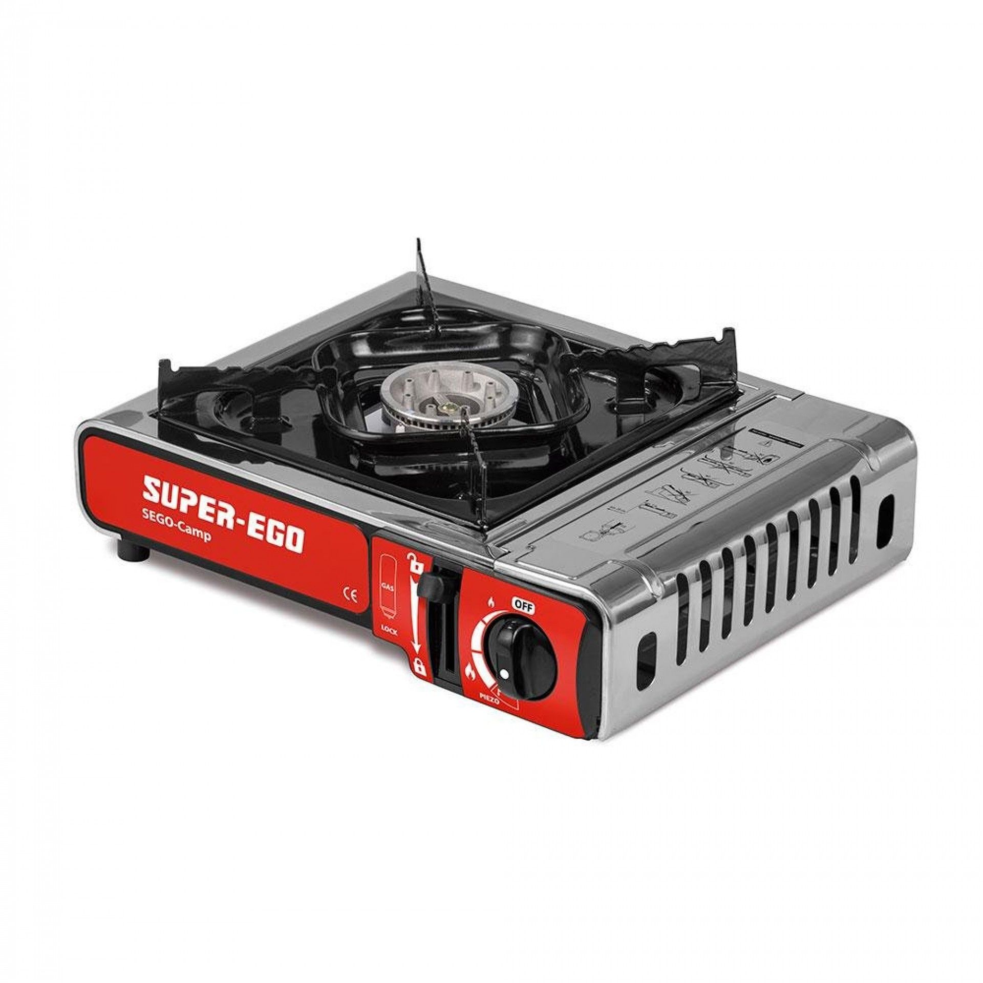 Fogão portátil a gás, 1 queimador nova normativa. super-ego refª 73783 SUPER EGO