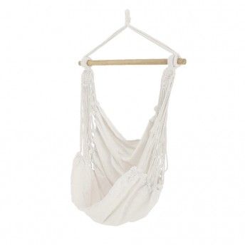 Cadeira baloio de tecido modelo borneo 100x130cm cor branco ref 73736 FRUIT OF THE LOOM