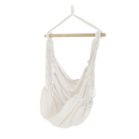 Cadeira baloio de tecido modelo borneo 100x130cm cor branco ref 73736 FRUIT OF THE LOOM