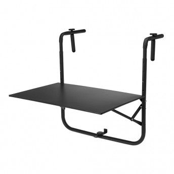 Mesa dobrvel para varanda cor: cinza escuro 60x43cm ref 73682 AMBIANCE