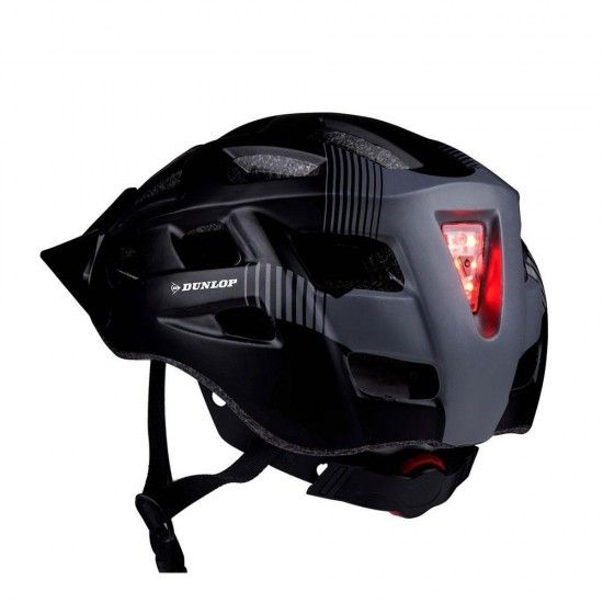 Capacete de bicicleta com leds vermelhos tamanho m. refª 73598 DUNLOP Capacete de bicicleta com leds vermelhos tamanho m. refª 73598 DUNLOP