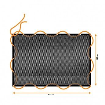 Rede elstica de carga, medidas: 2x3m, com 14 ilhs. black & decker ref 73579 BLACK+DECKER