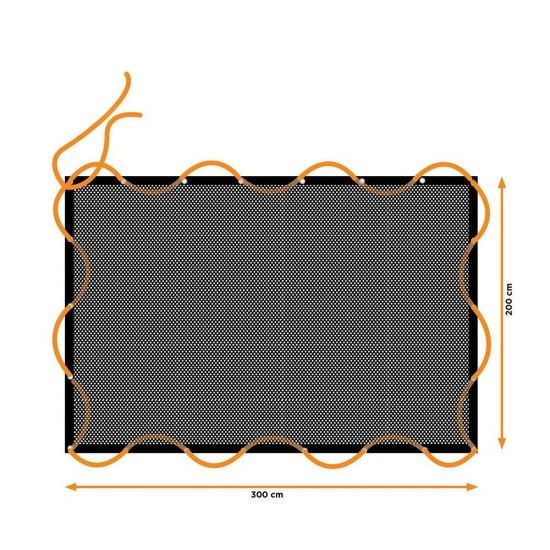 Rede elstica de carga, medidas: 2x3m, com 14 ilhs. black & decker ref 73579 BLACK+DECKER
