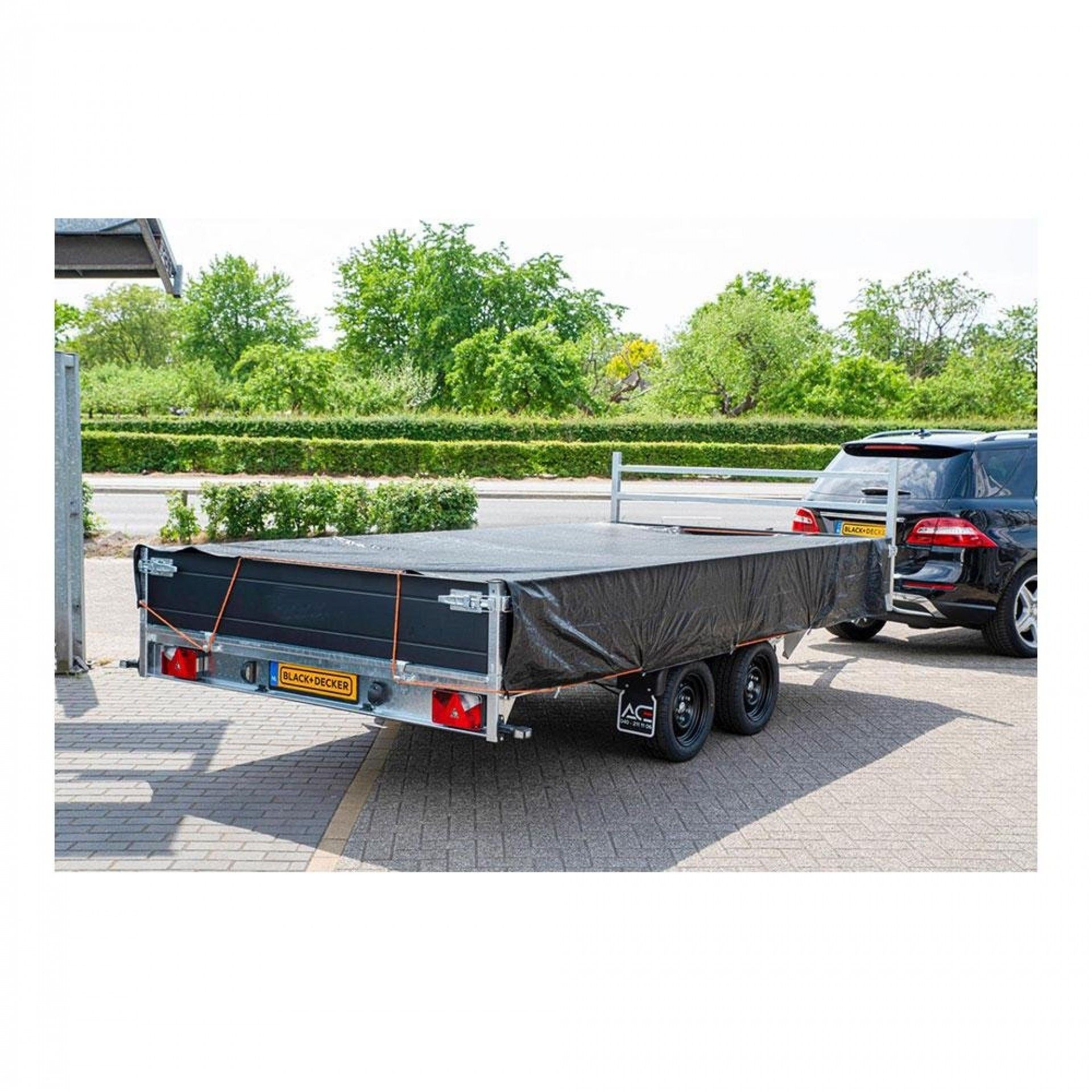 Lona preta para reboque, medidas: 3x4m. black & decker refª 73576 BLACK+DECKER