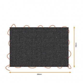 Lona preta para reboque, medidas: 1,6x2,5m. black & decker ref 73574 BLACK+DECKER