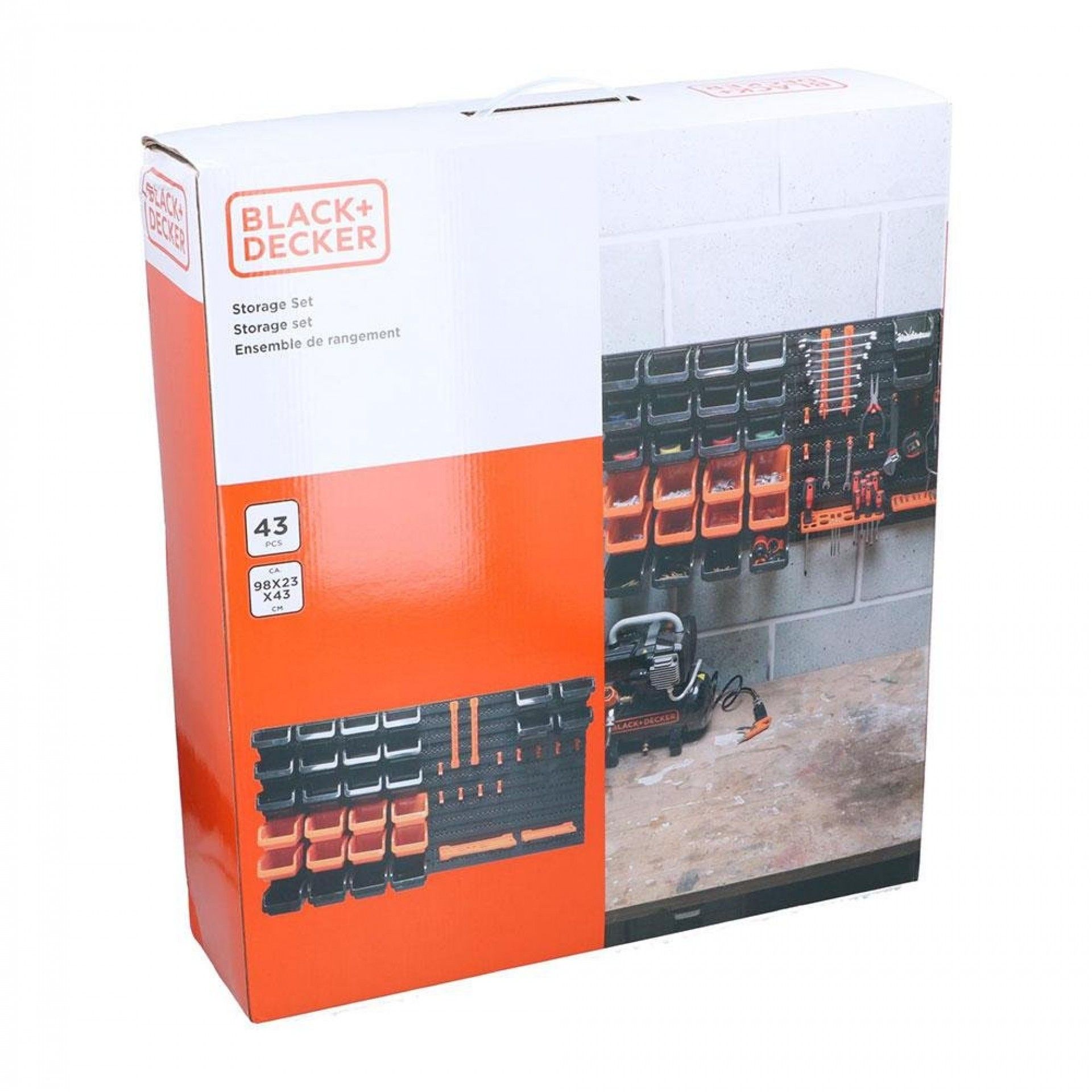 Kit de armazenamento 43 peças refª 73516 BLACK+DECKER