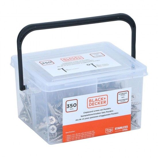 Sortido de parafusos para madeira ss refª 73505 BLACK+DECKER Sortido de parafusos para madeira ss refª 73505 BLACK+DECKER