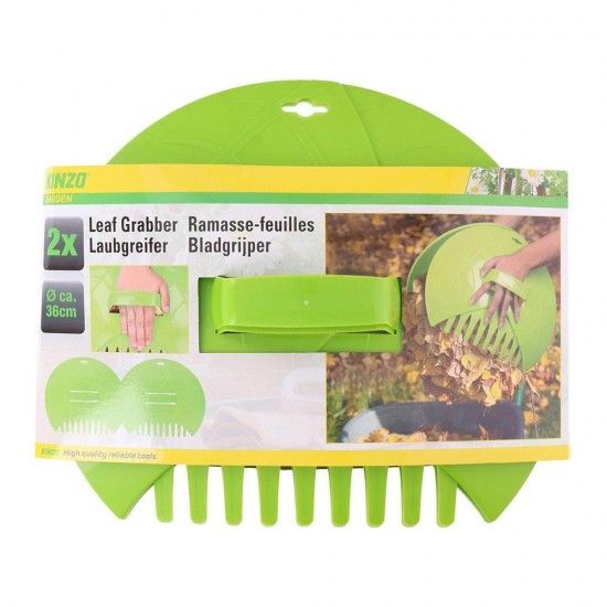 Ancinho para folhas 36x31x8cm 2 peças garden refª 73490 KINZO Ancinho para folhas 36x31x8cm 2 peças garden refª 73490 KINZO