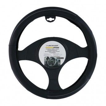 Capa para volante de 37-39cm detalhes cinzento ref 73475 DUNLOP
