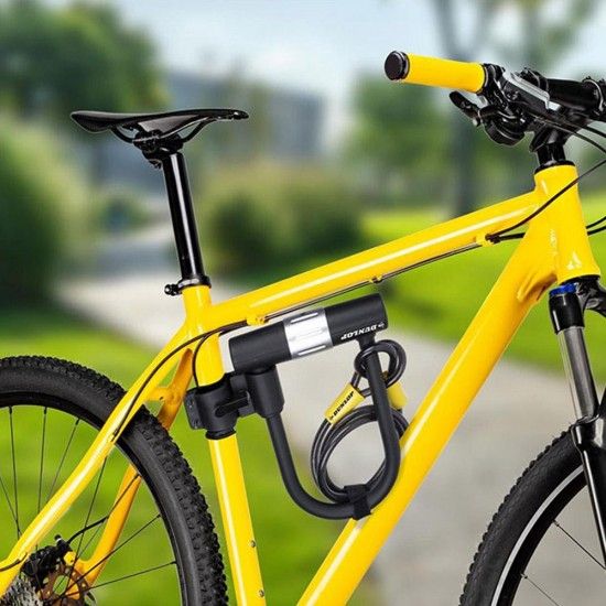 Cadeado u com cabo e suporte ref� 73471 DUNLOP