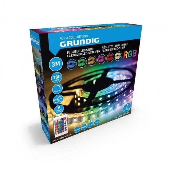 Fita led rgb 3 em 1 180 leds refª 73465 GRUNDIG Fita led rgb 3 em 1 180 leds refª 73465 GRUNDIG