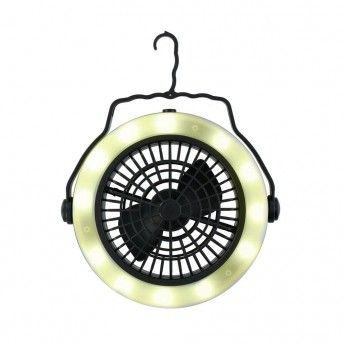 Lanterna e ventoinha para acampar 19,5x6,3cm ref 73466 GRUNDIG