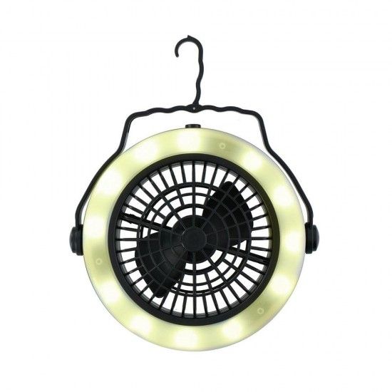 Lanterna e ventoinha para acampar 19,5x6,3cm ref 73466 GRUNDIG
