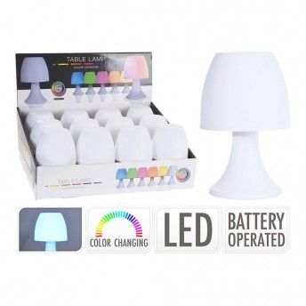 Candeeiro led de mesa, multicor, a pilhas, cy5910400, ref 73322 BASICS