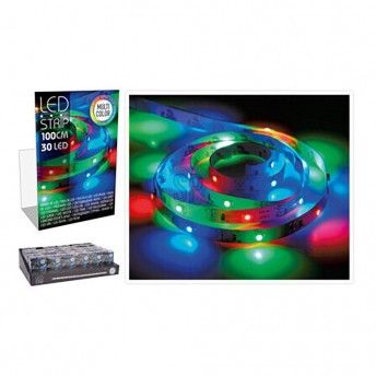 Tira de led 1m 30 leds multicor, ax5322620, ref 73325 BASICS