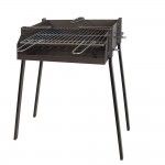 Churrasqueira quadrada com suporte para frigideira "paella" 50x75cm imex ref� 73058 EL ZORRO