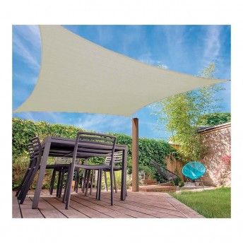 Toldo vela quadrado cor: areia 5x5m ref 73035 AMBIANCE