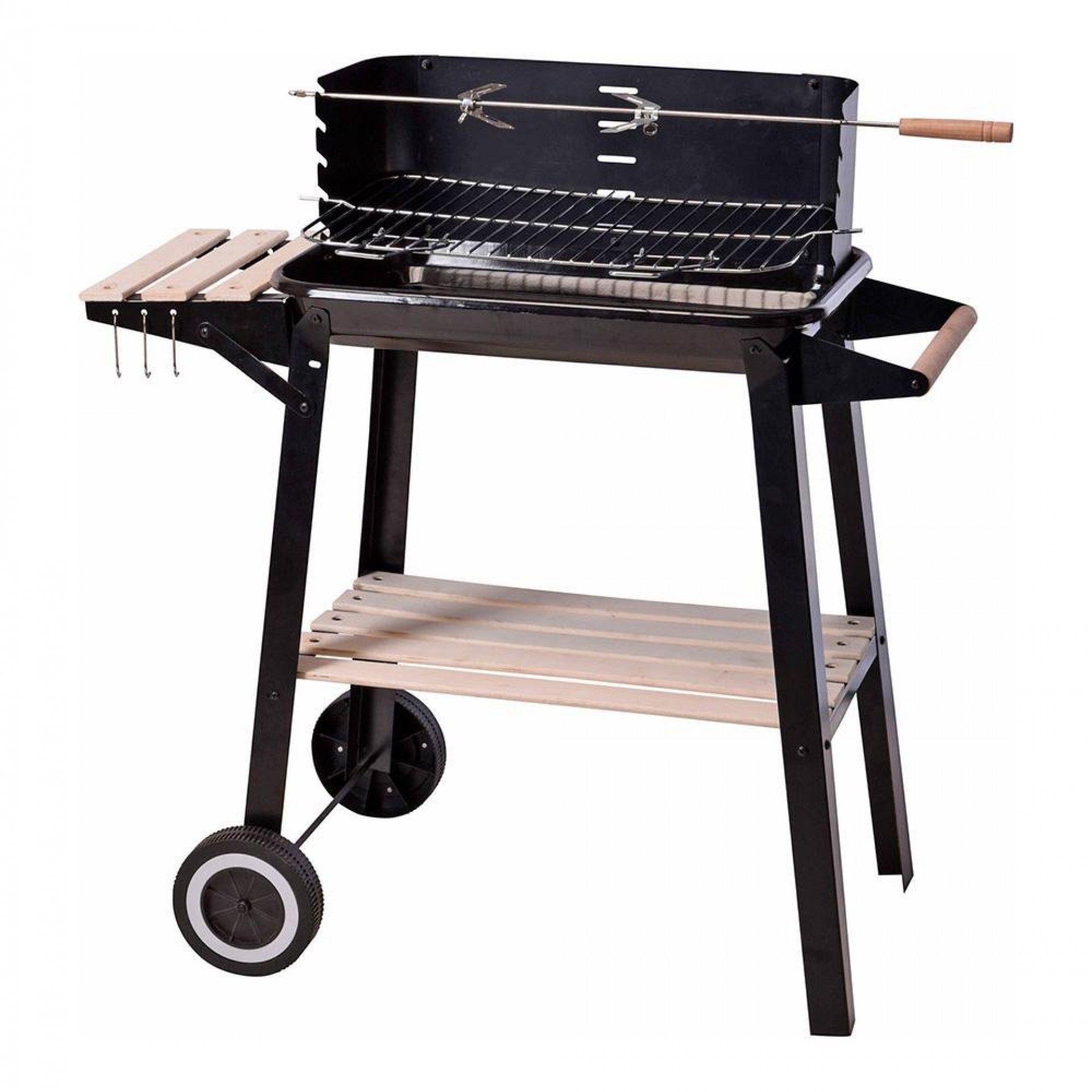 Barbecue retangular de carbono 54x34x6.5cm refª 73049 BBQ COLLECTION